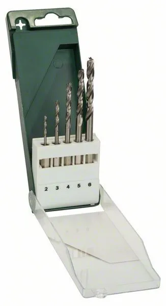 Bosch 5-delars träborrsats med sexkantskaft 2,0; 3,0; 4,0; 5,0; 6,0 mm