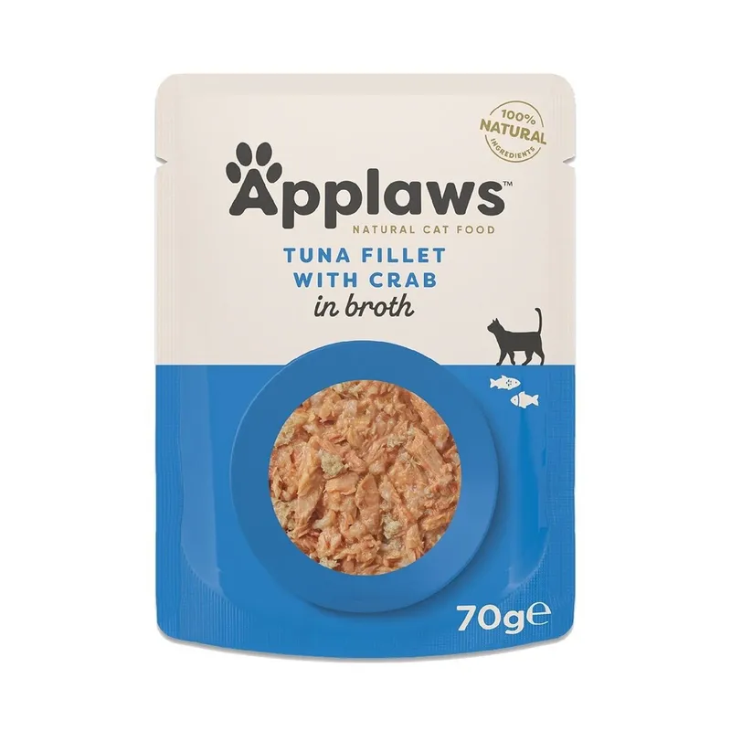 Applaws Tuna Fillet with Crab in Broth 70 g