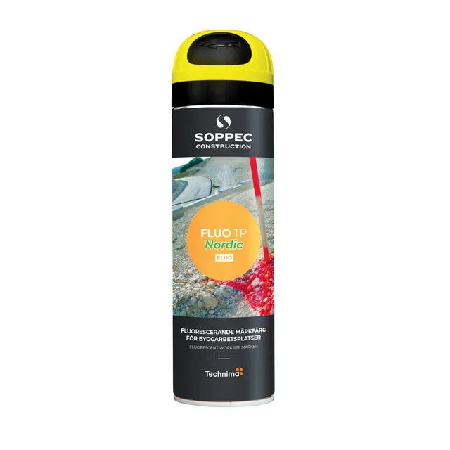MARKÖRFÄRG GUL R-F 500ML FLUOROCERANDE SPRAYFÄRG (12) | Beijerbygg Byggmaterial