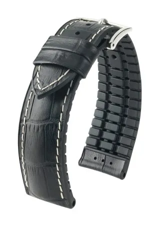 GEORGE Calf Leather Black L - 22 mm