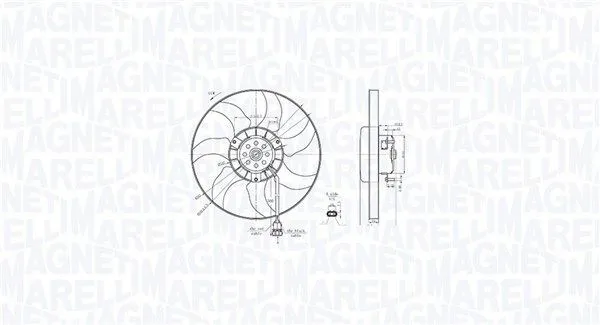 MAGNETI MARELLI 069422887010 Kylfläkt