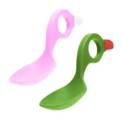 Rätt Start I Can Spoon, rosa/grön pastell