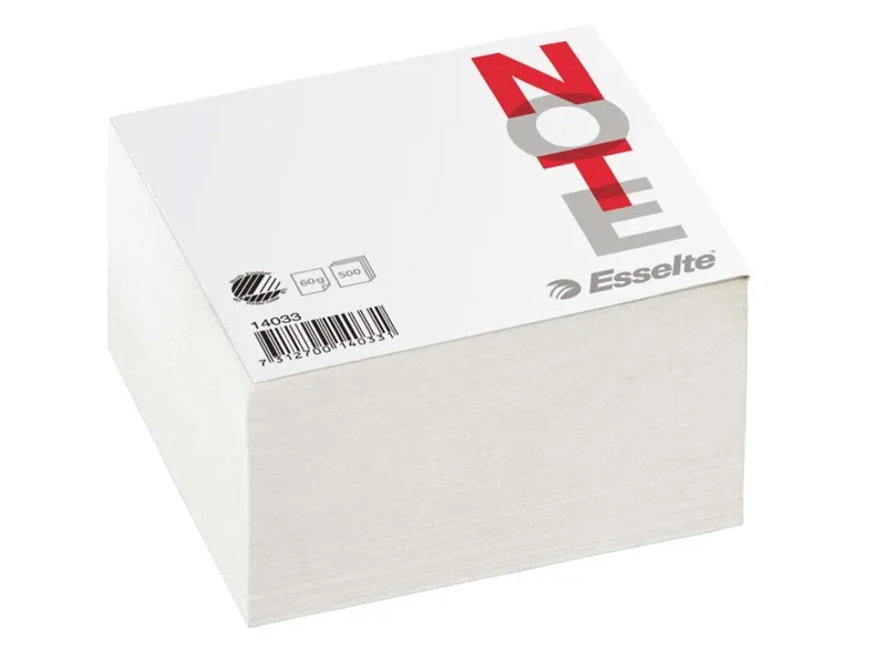 Blockkub 100x100x50mm 500ark vit