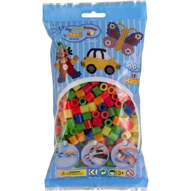 Hama Maxi Pärlor 500st Mix 51 - Hama - Leksaksaffären