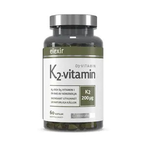 Elexir Pharma K2-vitamin D3-vitamin 60 kapslar