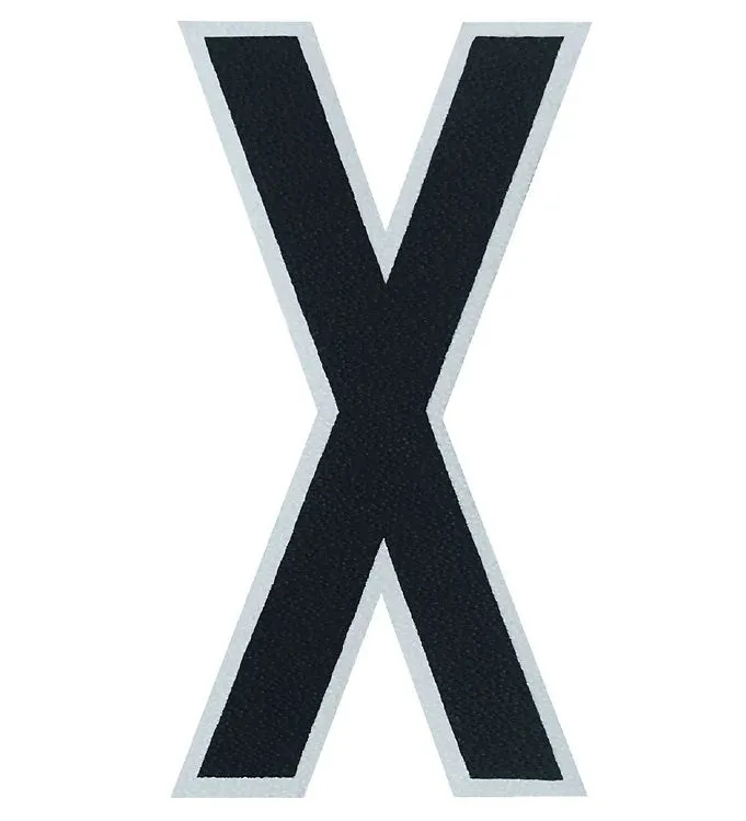 Design Letters Klistermärke - Mobil - X - 5 cm - Black
