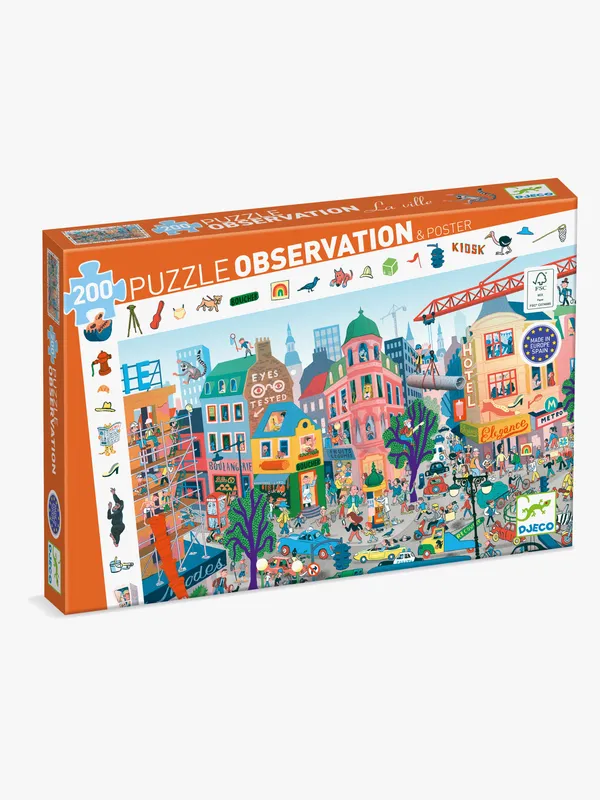 Djeco Observationspussel Stad 200 Bitar