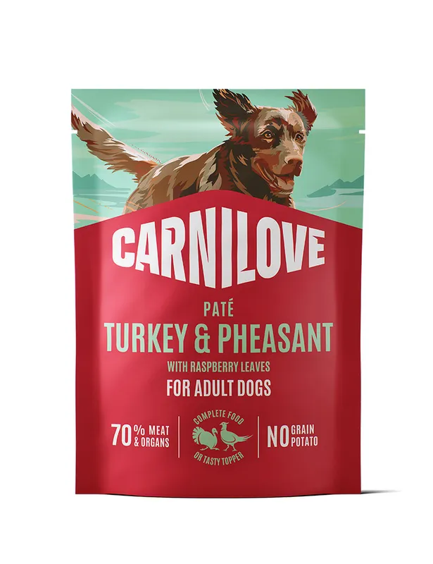 Carnilove Dog Adult Turkey & Pheasant with Raspberry Leaves Paté Våtfoder till Hund 300 g