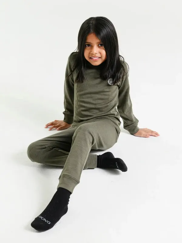 Viking Soft Underställströja Merinomix, Olive, 86
