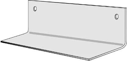 Skånebeslag 2212003 Badrumshylla vit 120 x 400 mm