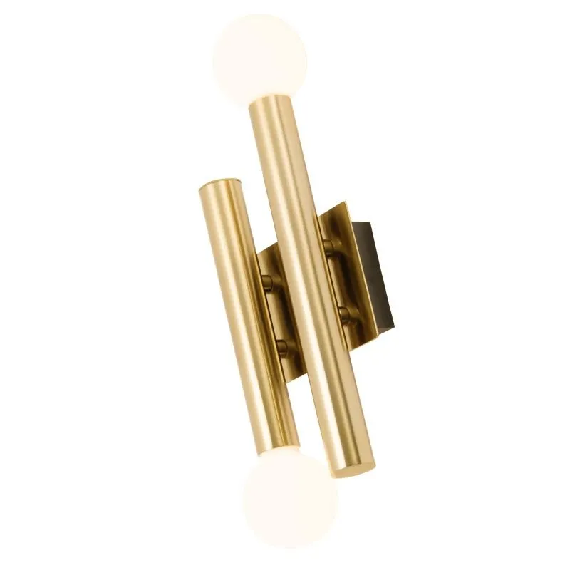 Brilliant – Lucky 34cm – Vägglampa – Antikmässing
