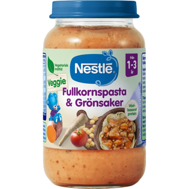Köp 2 få 25% | Nestlé Fullkornspasta & Grönsaker 1-3 år 220 g