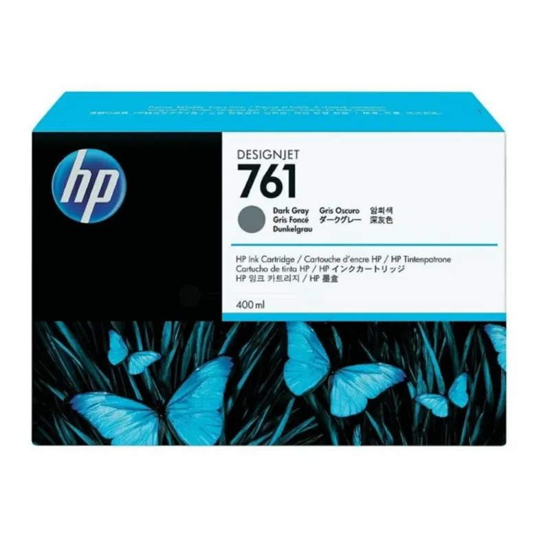 HP 761 Bläckpatron grå, 400 ml (#8433)