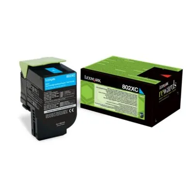 Lexmark 80C2XC0 Lexmark 802XC Tonerkassett Cyan