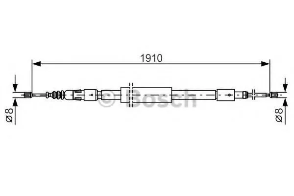 Handbromsvajer BOSCH 1 987 482 318