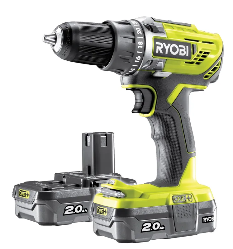 Ryobi R18DD3-220S Borrskruvdragare med batteri och laddare
