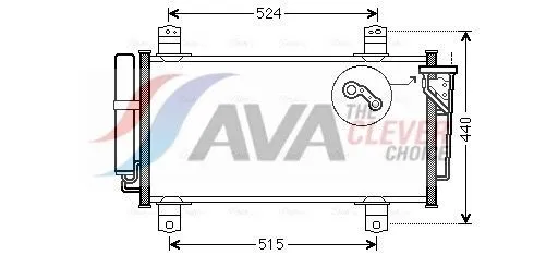 Kondensor, klimatanläggning AVA COOLING SYSTEMS MZA5231D