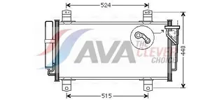 Kondensor, klimatanläggning AVA COOLING SYSTEMS MZA5231D