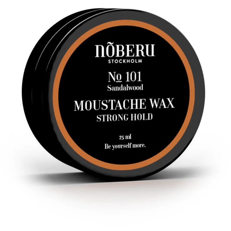 Nõberu Stockholm Moustache Wax, Strong Hold No 101 Sandalwood 25 ml