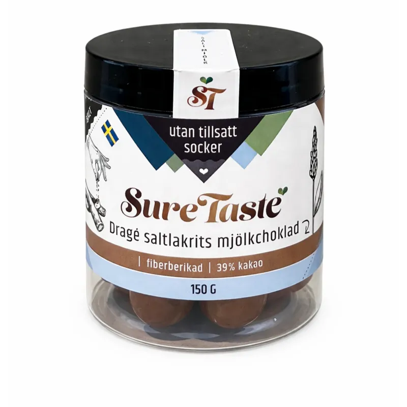 3 för 2 | Sure Taste Saltlakrits Mjölkchoklad 150 g
