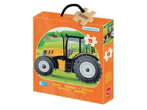 Träpussel Traktor 15 Bitar Kärnan
