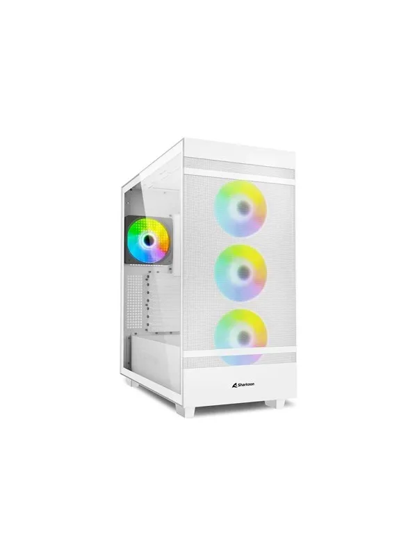 Sharkoon Rebel C50 RGB - Chassi - Tower - Vit