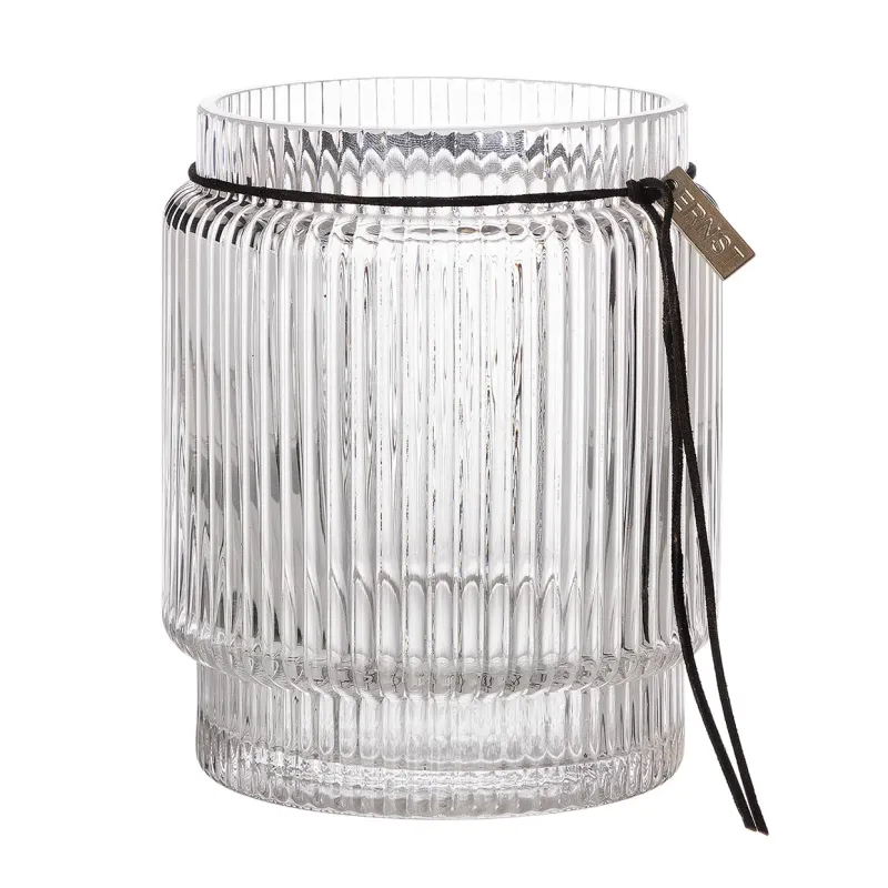 Ernst Glasvas med randig struktur, 14,8 cm