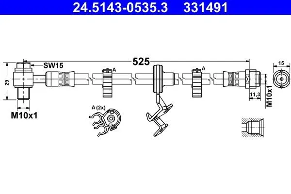 Bromsslang ATE 24.5143-0535.3