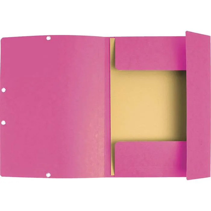 Gummibandsmapp EXACOMPTA 3-klaff A4 rosa