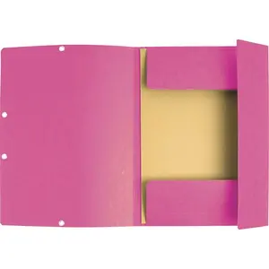 Gummibandsmapp EXACOMPTA 3-klaff A4 rosa