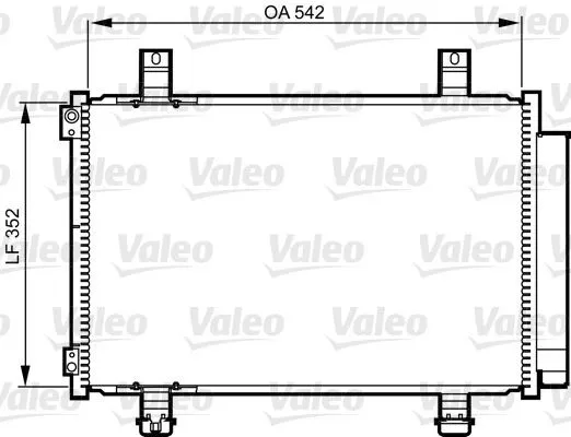 Kondensor, klimatanläggning VALEO 814219