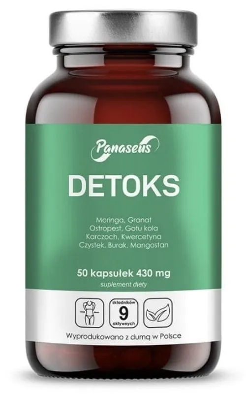 Panaseus – Detox, 50 kapslar