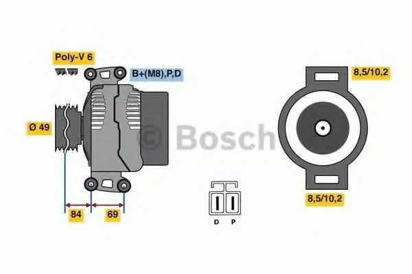 BOSCH 0 986 081 300 Generator