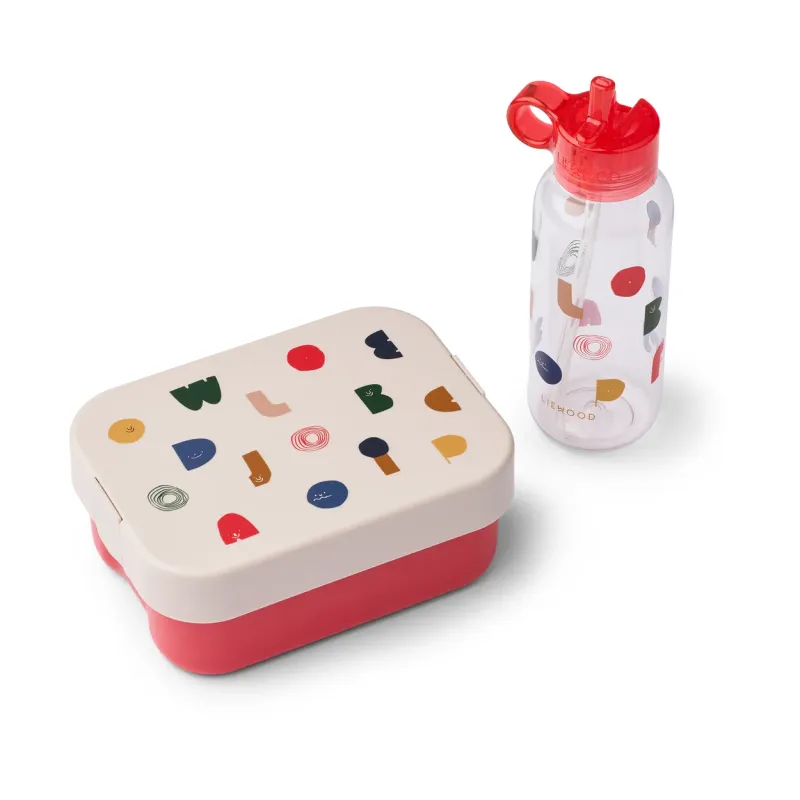 Liewood Chelsey printed lunchbox set 2 delar Characters-Sandy