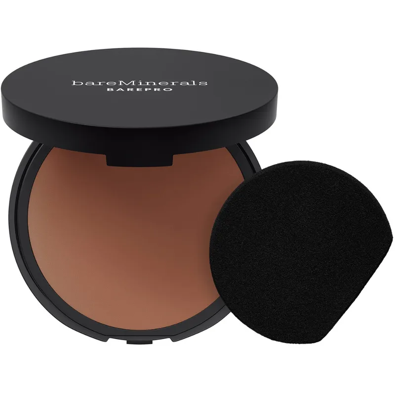 bareMinerals BarePRO 24H Skin-Perfecting Pressed Powder Deep 55 Neutral – 8 g