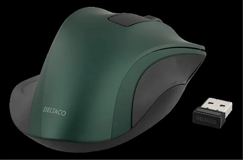 Deltaco MS-708 wireless optical mouse 1200 DPI blue - Mouse - Optic - 3 knappar - Blå