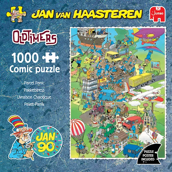 Jan van Haasteren Oldtimer - Parcel Panic! Pussel 1000 bitar