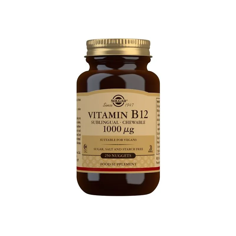 Solgar Vitamin B12 Sublingual 1000 mcg 250 tuggtabletter