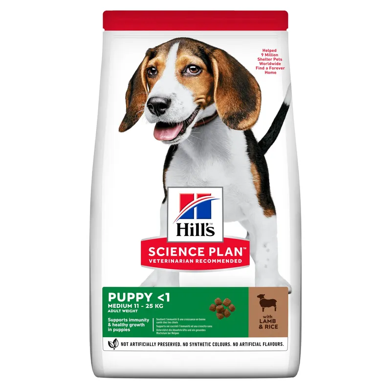 Puppy Medium Lamb & Rice Torrfoder för hund 14kg