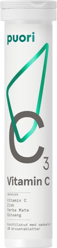 Puori C3 C-vitamin 20 brustabletter