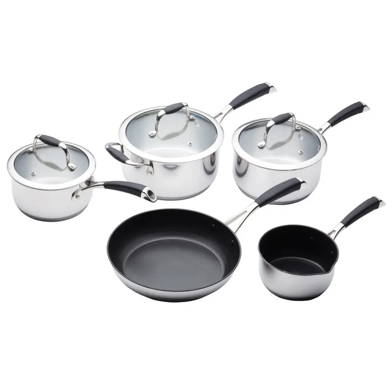 Kitchencraft Femdelsset Kokkärl iRostfritt Stål