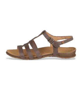 El Naturalista för kvinnor. 2580311LY005_020 N5803 Arizona Stone/Panglao (36), Hud, Karta, Spänne, Casual, Taupe