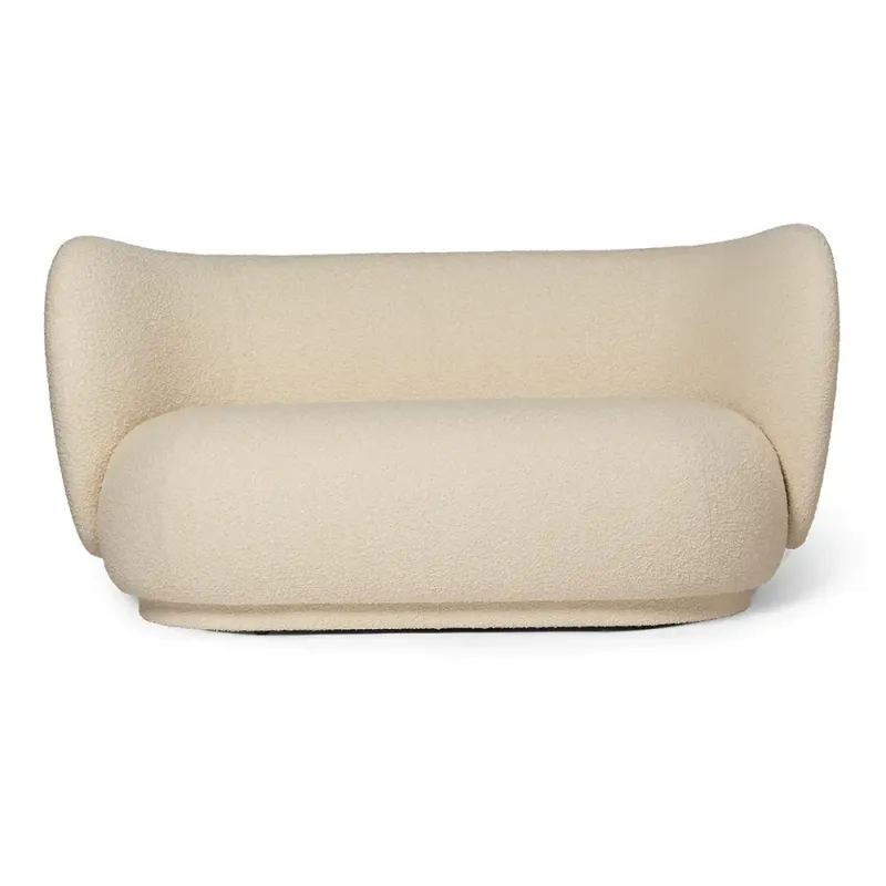 Ferm Living, Rico 2-sits soffa Boucle – Off-White