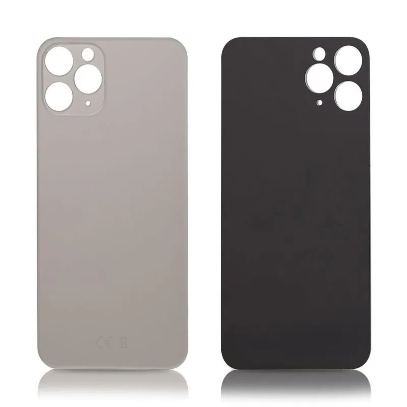 iPhone 11 Pro Back glass without logo High Quality Silver