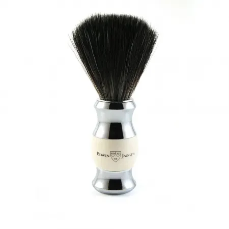 Ivory Imitation Black Shaving Brush - Synthetic Black Fibre