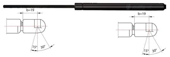 Gasfjäder till baklucka METZGER 2110403