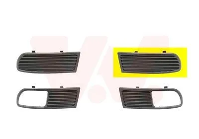 Ventilationsgaller, stötfångare VAN WEZEL 4913591