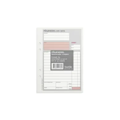 Följesedel A5 numrerade 3x 50 blad