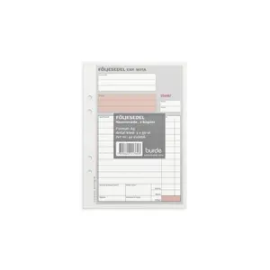 Följesedel A5 numrerade 3x 50 blad