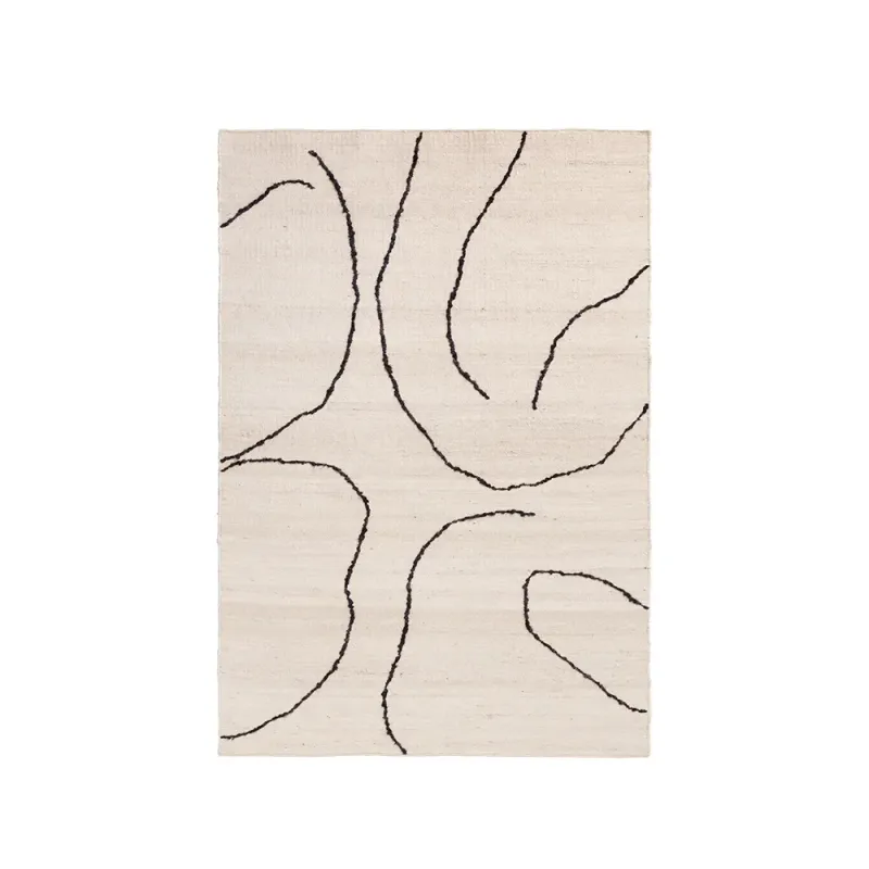 Ferm Living, Handvävd Matta i Jute Gesso Off-White 140×200 cm
